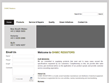 Tablet Screenshot of ohmic.com.au